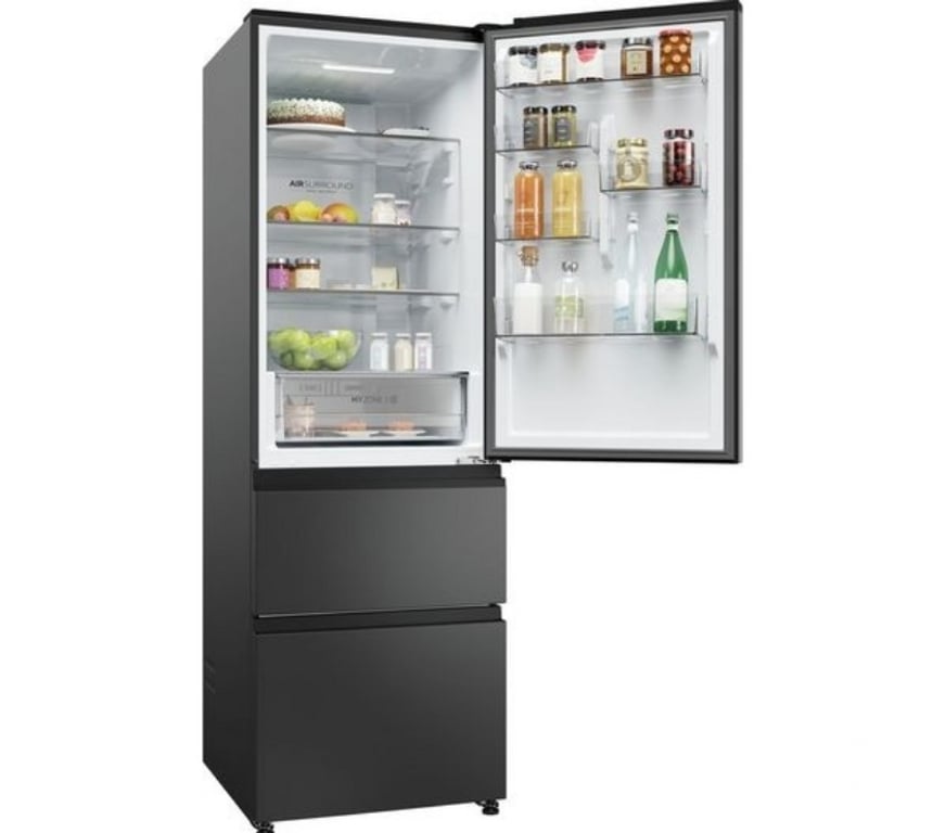 household goods Wiltshire Swindon - Photos for Haier American Mini Fridge Freezer Frost Free HTW3618ENPB