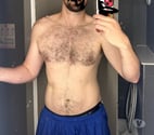 hairy chest, talented lips, masc energy. Regular meets