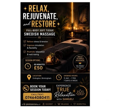 Massage Erdington Birmingham - Photos for Male massage therapist
