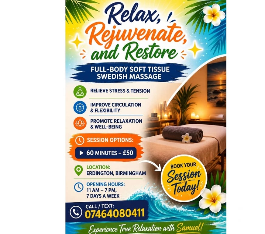Full body massage West Midlands Birmingham - Photos for Male massage therapist
