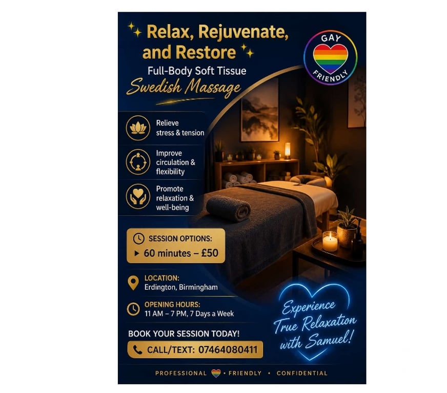 Full body massage West Midlands Birmingham - Photos for Male massage therapist