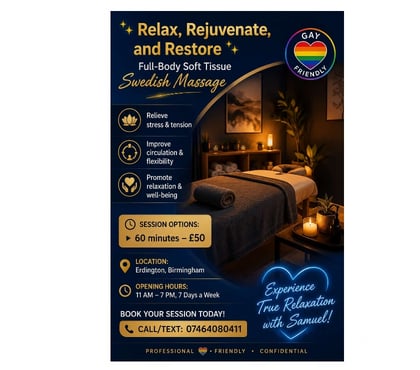 Full body massage Erdington Birmingham - Photos for Male massage therapist