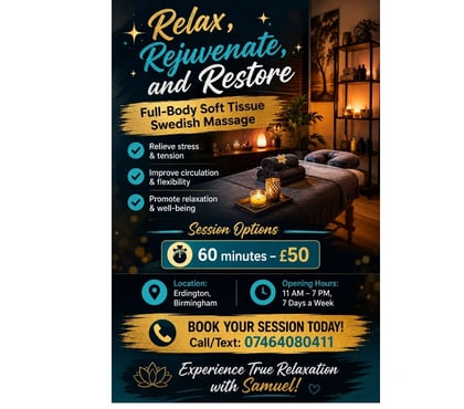 Massage Erdington Birmingham - Photos for Male massage therapist