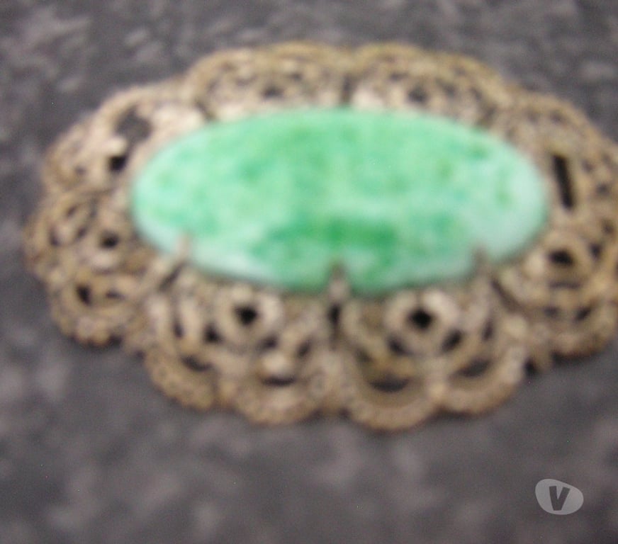 jewellery for sale Cornwall Par - Cornwall - Photos for Large Vintage Turquoise Brooch (size 7 x 5 cm)