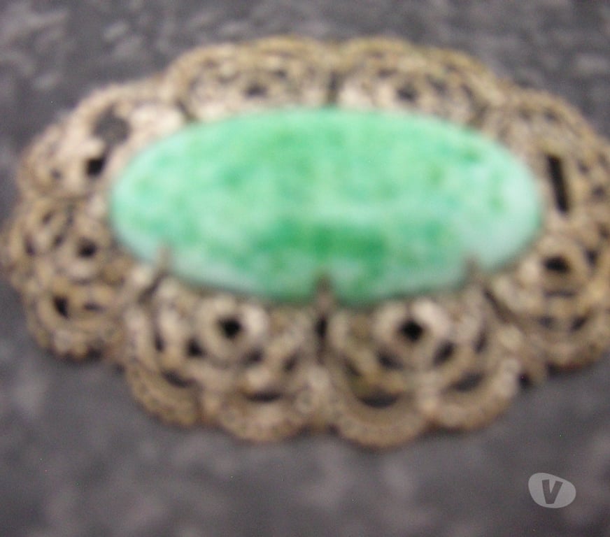 jewellery for sale Cornwall Par - Cornwall - Photos for Large Vintage Turquoise Brooch (size 7 x 5 cm)