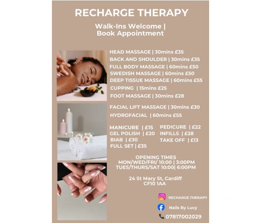 Full body massage Cardiff Cardiff City Centre - Cardiff - Photos for Recharge Therapy