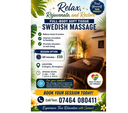 Professional massage Erdington Birmingham - Photos for Male massage therapist
