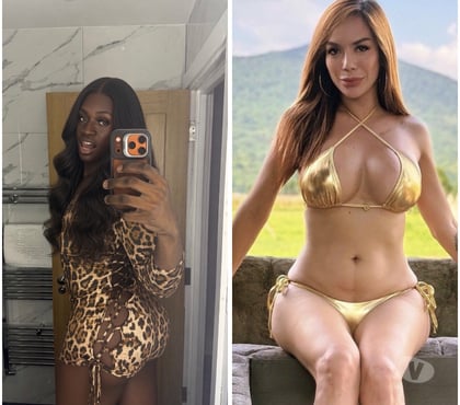 Trans Escorts Earls Court South West London - Photos for Big ass Black and white trans XXL duo