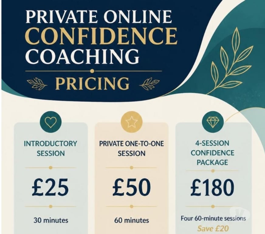 private classes West Midlands Walsall - Photos for Private online confidence coaching