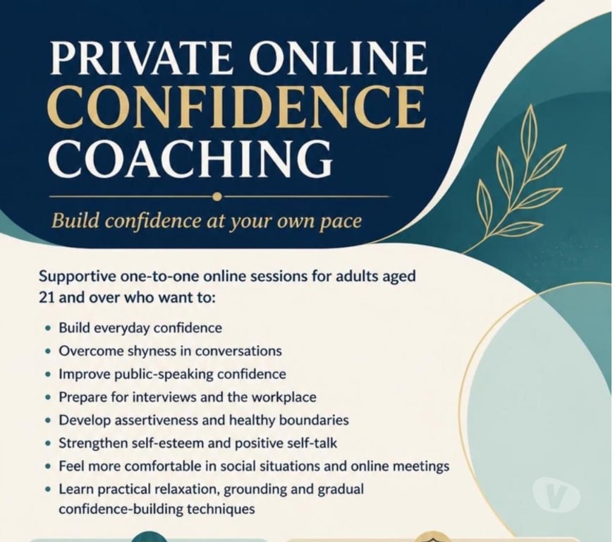 private classes West Midlands Walsall - Photos for Private online confidence coaching