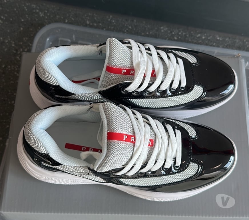 hand made dresses Greater Manchester Manchester - Photos for Prada America’s Cup Style Sneakers Black & White Brand N