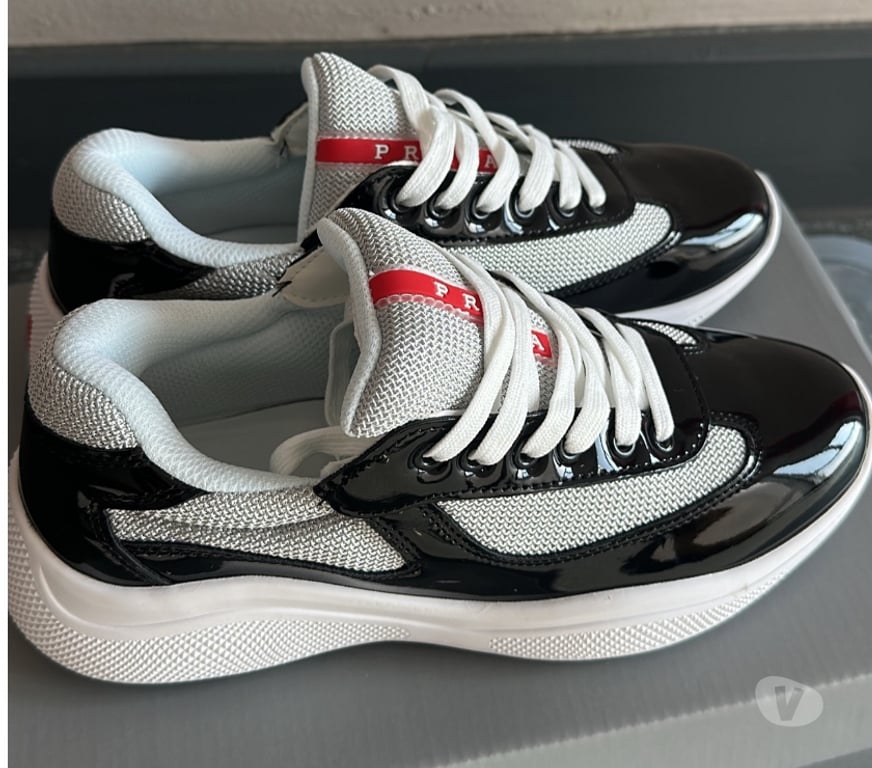 hand made dresses Greater Manchester Manchester - Photos for Prada America’s Cup Style Sneakers Black & White Brand N