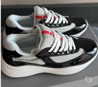 Clothes, Footwear & Accessories Abbey Hey Manchester - Photos for Prada America’s Cup Style Sneakers Black & White Brand N