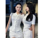 sweet asain duo beauty warm smile