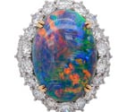 Swansea City Centre - Swansea - Wales — Certified 10.74 Carats Black Australian Opal ''Lightening Ri