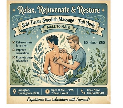 Professional massage Erdington Birmingham - Photos for Male massage therapist