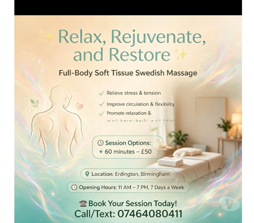 Full body massage West Midlands Birmingham - Photos for Male massage therapist