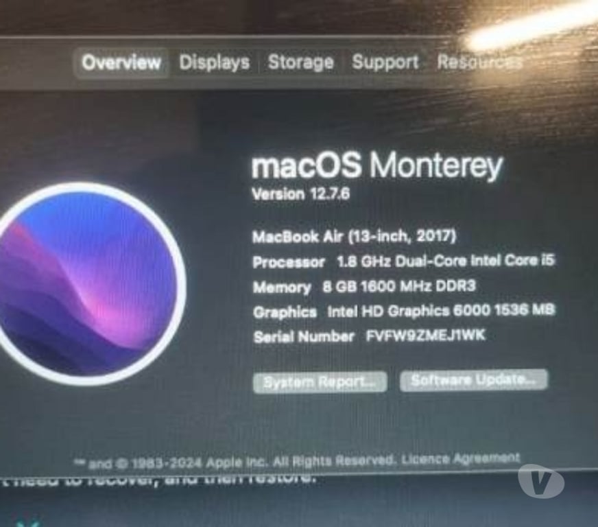 refurbished laptops West London Acton - West London - Photos for MacBook Air i5 (2017) 8GB 128GB SSD 13.3" (missing "DO