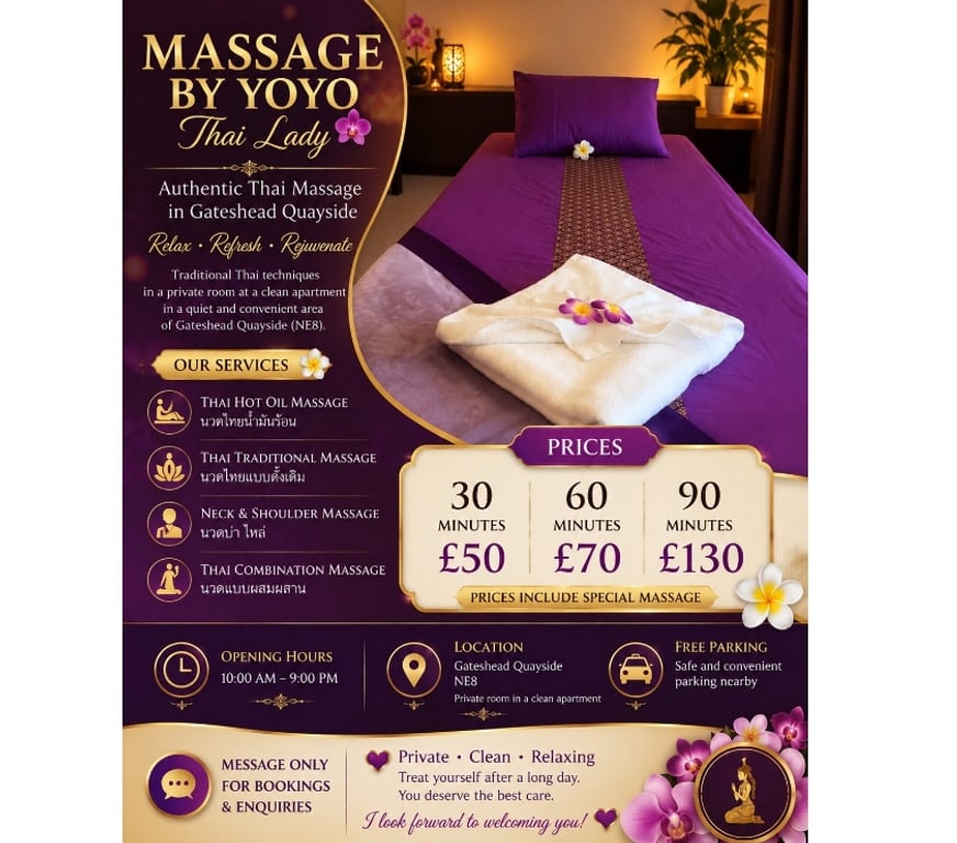 Escorts Tyne and Wear North Tyneside - Photos for Thai massages Relaxing & more 🌼🌼