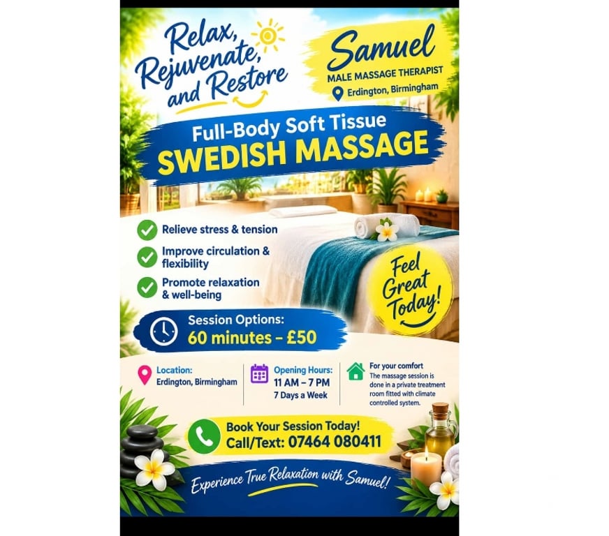 Full body massage West Midlands Birmingham - Photos for Male massage therapist