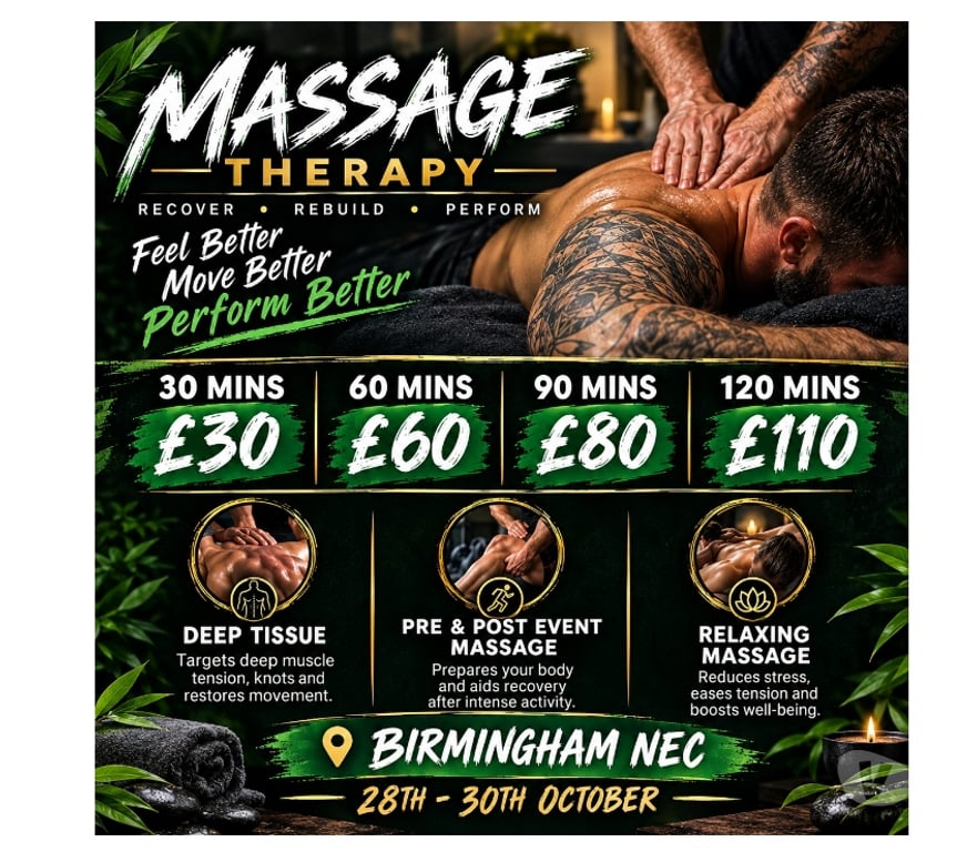 Full body massage West Midlands Solihull - Photos for Deep tissue, event prep massage