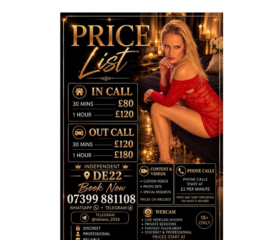 Escorts Derbyshire Derby - Photos for Tantalising Tatiana