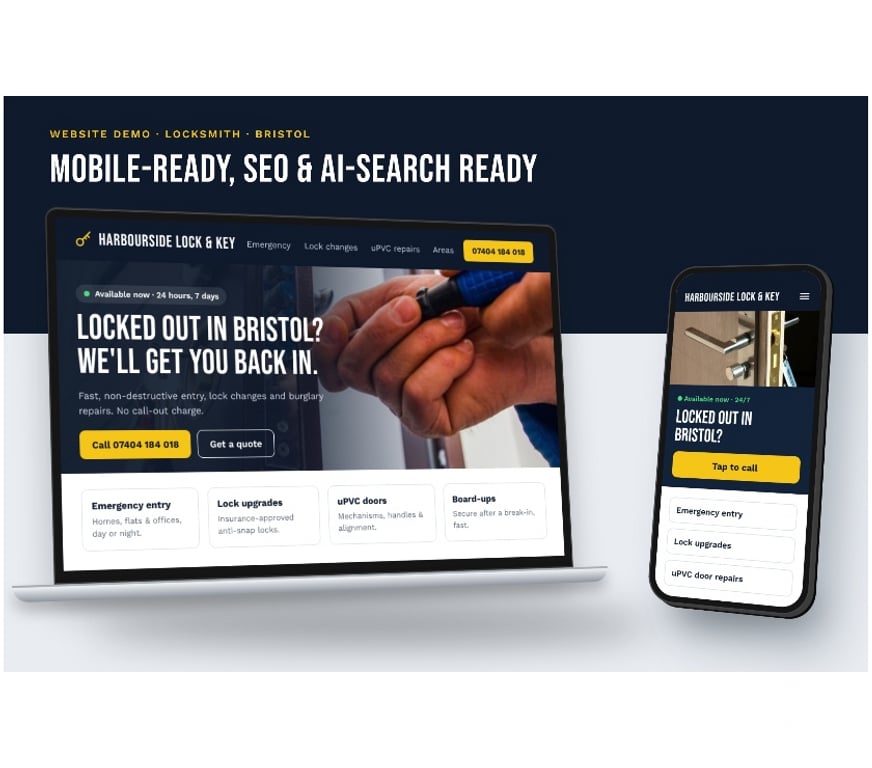 web design Bristol Bristol City Centre - Bristol - Photos for Get Found on Google – Websites for Local Trades from