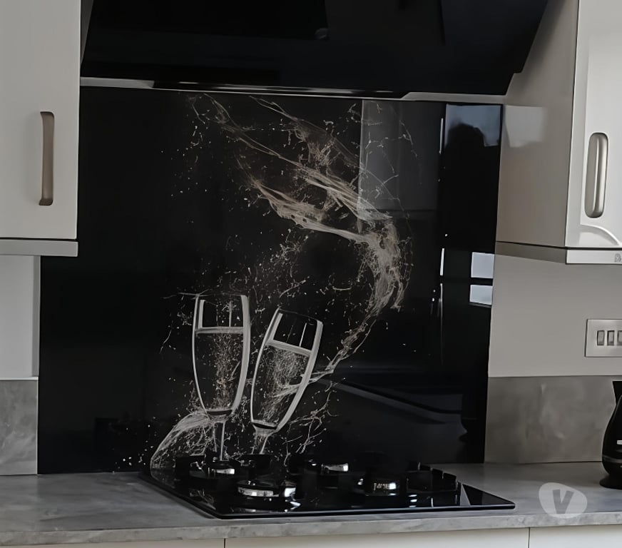 Miscellaneous Staffordshire Stafford - Photos for Modern Glass 'Champagne' Splashback 77x99cm
