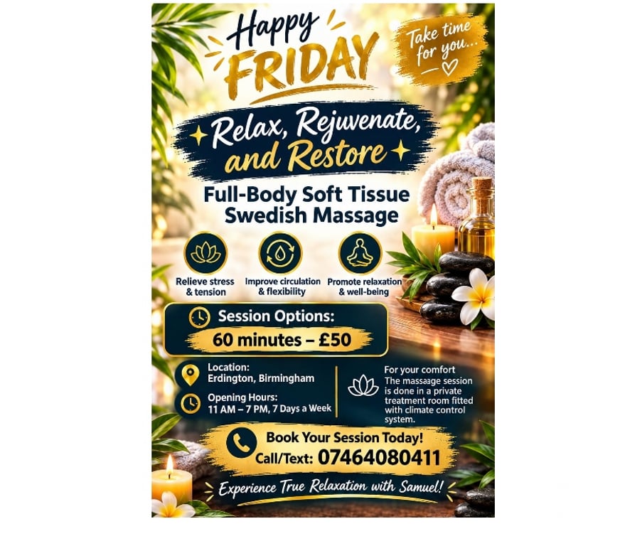 Full body massage West Midlands Birmingham - Photos for Male massage therapist