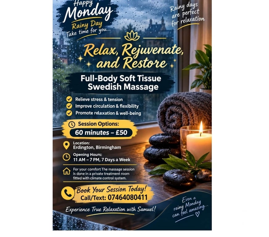 Full body massage West Midlands Birmingham - Photos for Male massage therapist