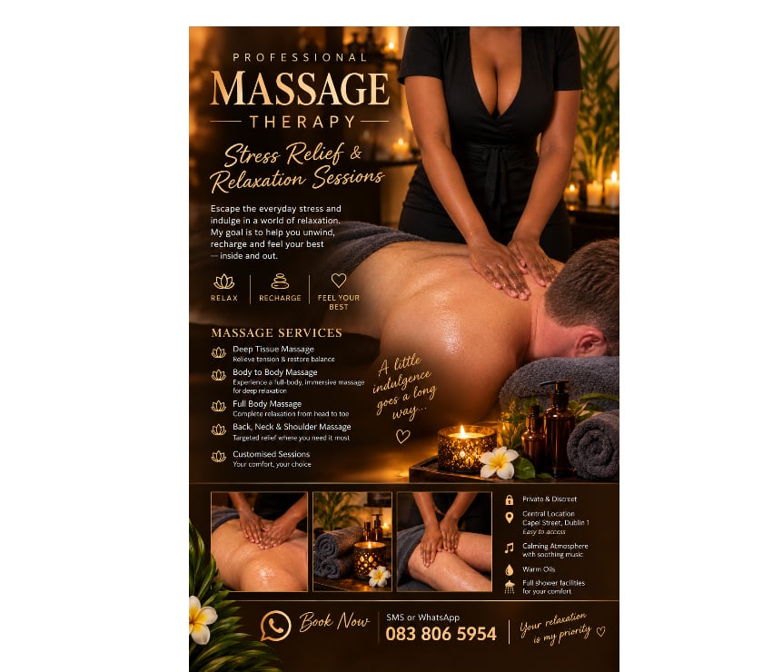 Massage - Beauty - Spa Dublin (County) Dublin-1 - Photos for INDULGE IN A LUXURY SERVICE - NELLA MASSAGES ✨- D1