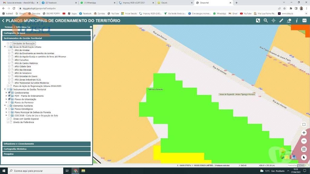 Terrenos Vila Nova de Gaia - Fotos para Terreno com 2.200 m2 para construção de uma moradia de 4 frentes