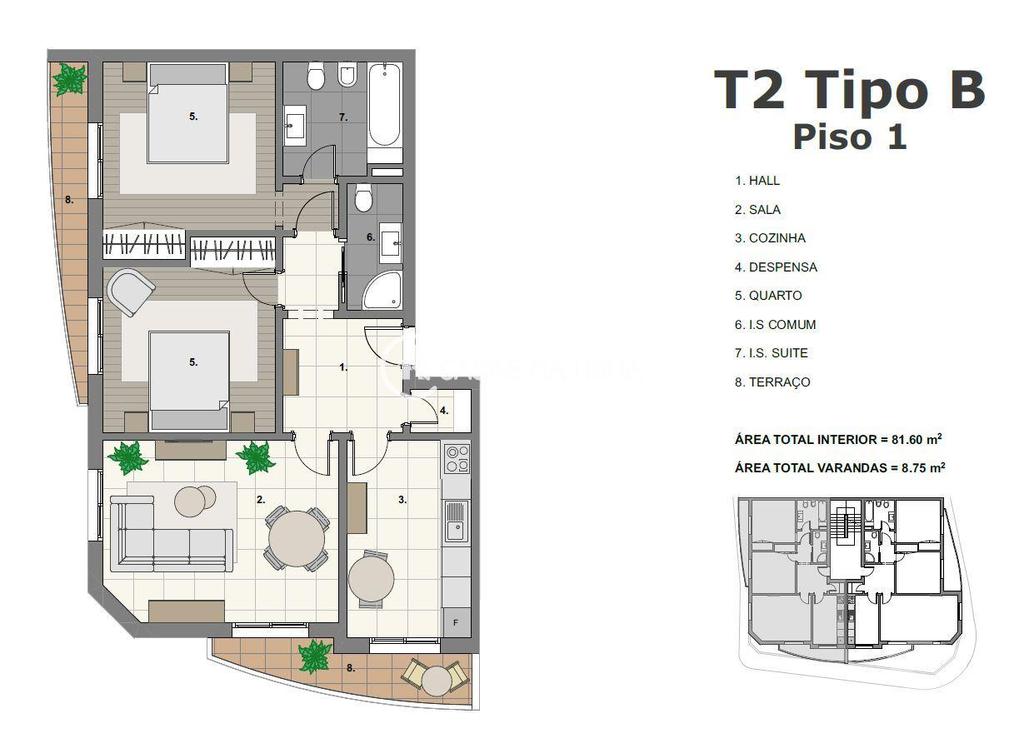 Apartamentos a venda Lagos - Fotos para Lagos-T2 como novo no centro de Lagos (parchal A 00540)