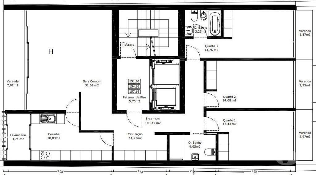 Apartamentos a venda Vila Nova de Gaia - Fotos para Apartamento T3 - Edifício Rua da Rasa (OD2 00603)