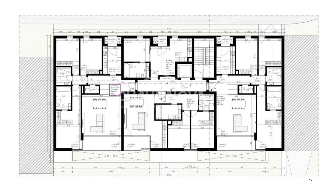 Apartamentos a venda Vagos - Fotos para Vagos-Apartamento T3 novo na Praia da Vagueira (AVR 00280)