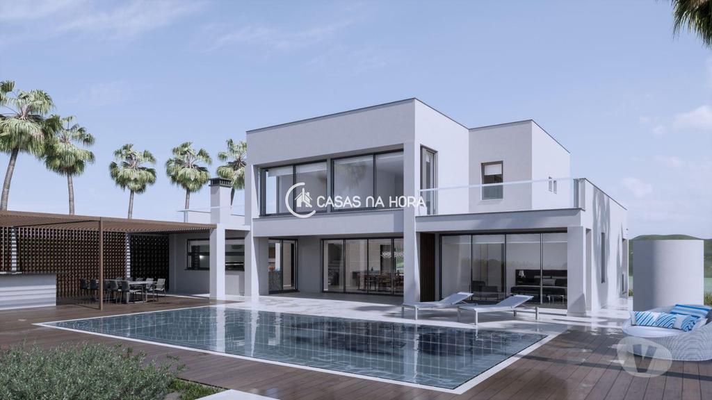 Apartamentos a venda Lagos - Fotos para Moradia de luxo T4 de arquitetura com piscina, jardim e garagem