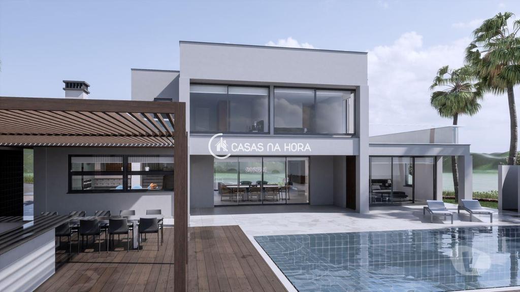 Apartamentos a venda Lagos - Fotos para Moradia de luxo T4 de arquitetura com piscina, jardim e garagem