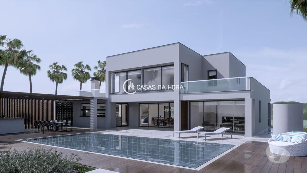 Apartamentos a venda Lagos - Fotos para Moradia de luxo T4 de arquitetura com piscina, jardim e garagem