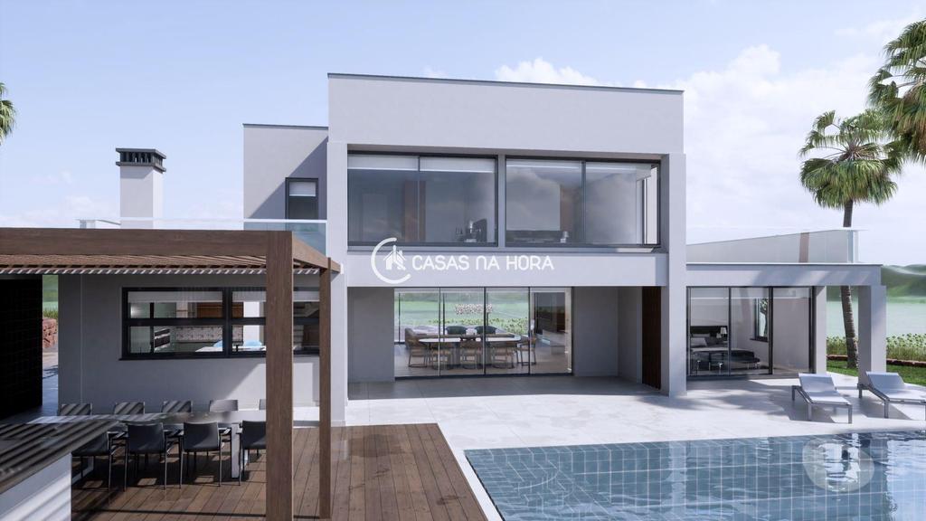 Apartamentos a venda Lagos - Fotos para Moradia de luxo T4 de arquitetura com piscina, jardim e garagem