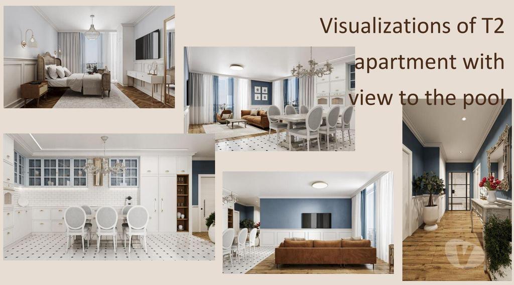 Apartamentos a venda Porto - Fotos para Apartamento T1+1 em condomínio de luxo com piscina, ginásio e