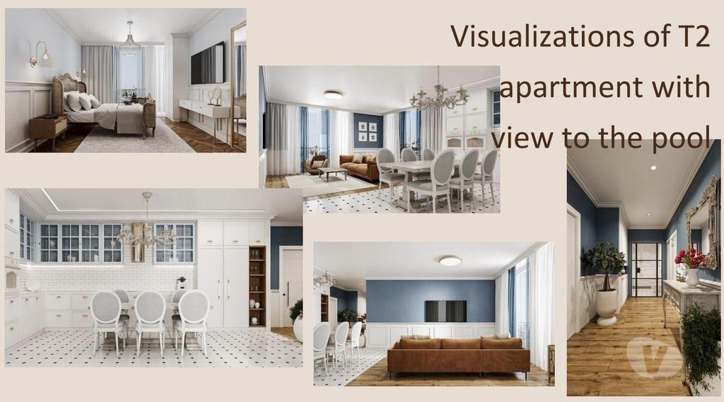 Apartamentos a venda Porto - Fotos para Apartamento T1+1 em condomínio de luxo com piscina, ginásio e