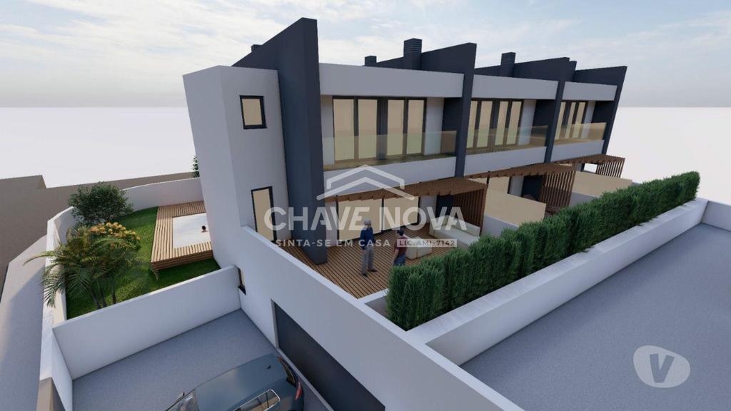 Apartamentos a venda Vila Nova de Gaia - Fotos para Moradia em Banda V3+1 Nova c Piscina na Madalena (GN 01862)