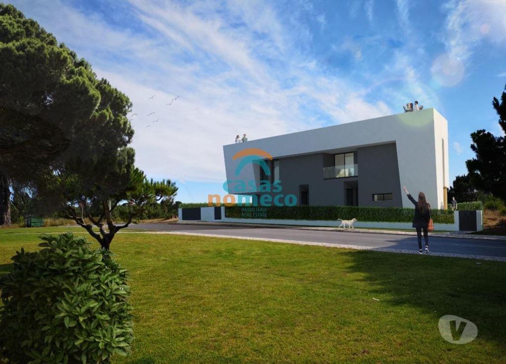 Terrenos Sesimbra - Fotos para Junto à praia de Alfarim e Meco, excelente terreno com projeto