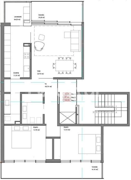 Apartamentos a venda - Fotos para T2 Gaia Madalena, novo, c Box e Varanda (00271)