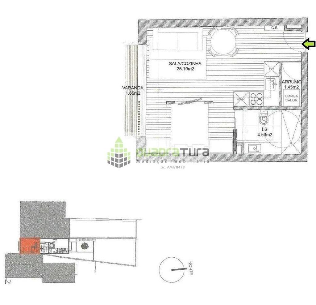 Apartamentos a venda Porto - Fotos para Apartamento T1 kit C Varanda Edifício Egas Moniz (ED F