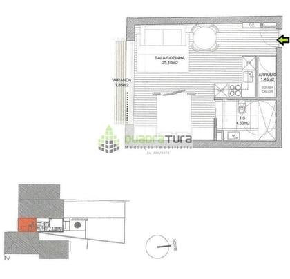 Apartamentos para vender - Fotos para Apartamento T1 kit C Varanda Edifício Egas Moniz (ED F