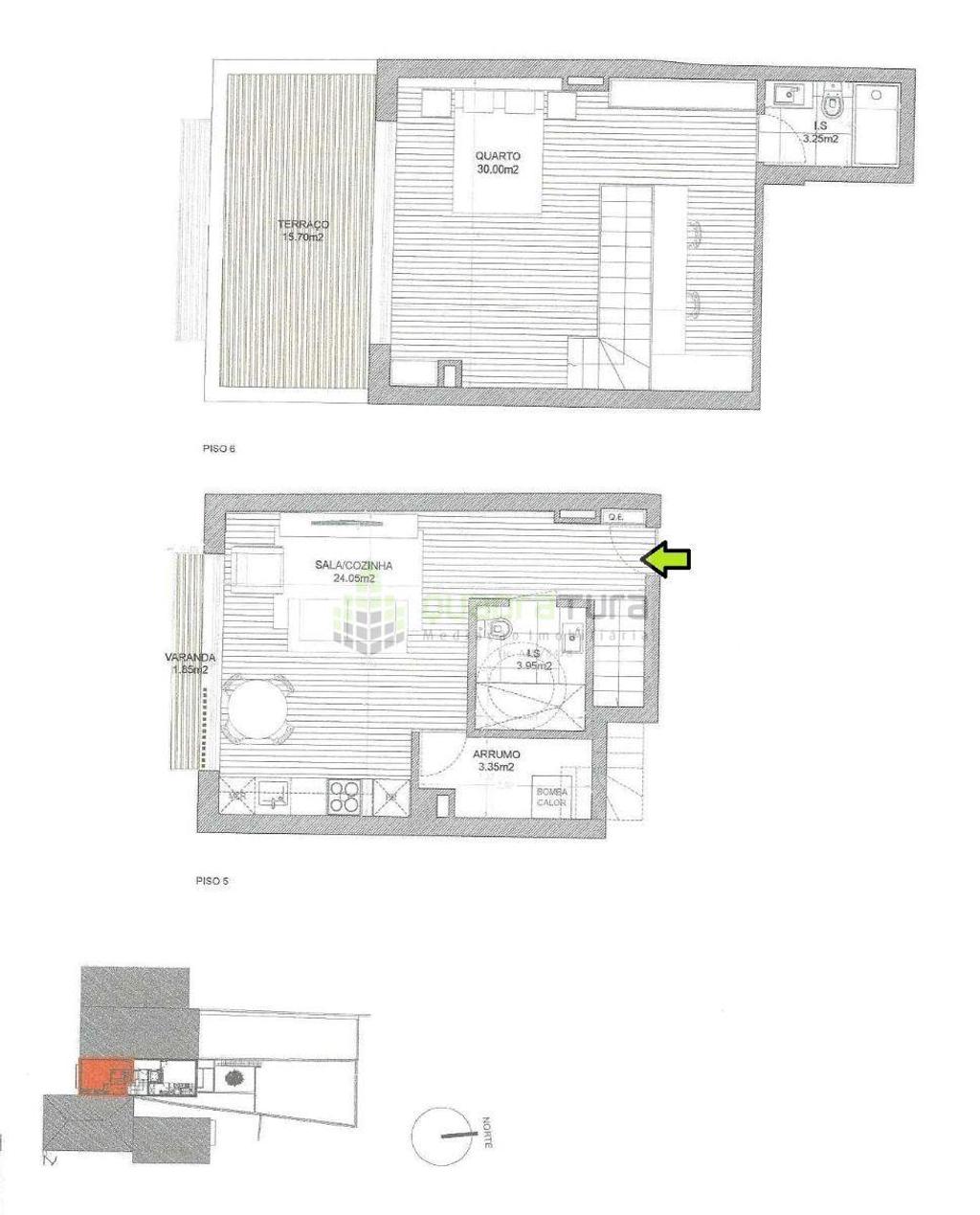 Apartamentos a venda Porto - Fotos para Apartamento T1 Duplex Último piso C Terraço (16m2) e Varanda