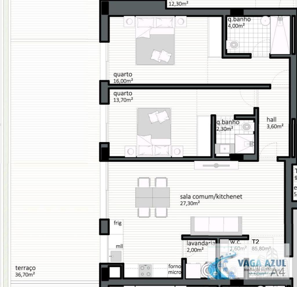 Apartamentos a venda Matosinhos - Fotos para Apartamento T2 Kit com Terraço à Câmara de Matosinhos - Venda
