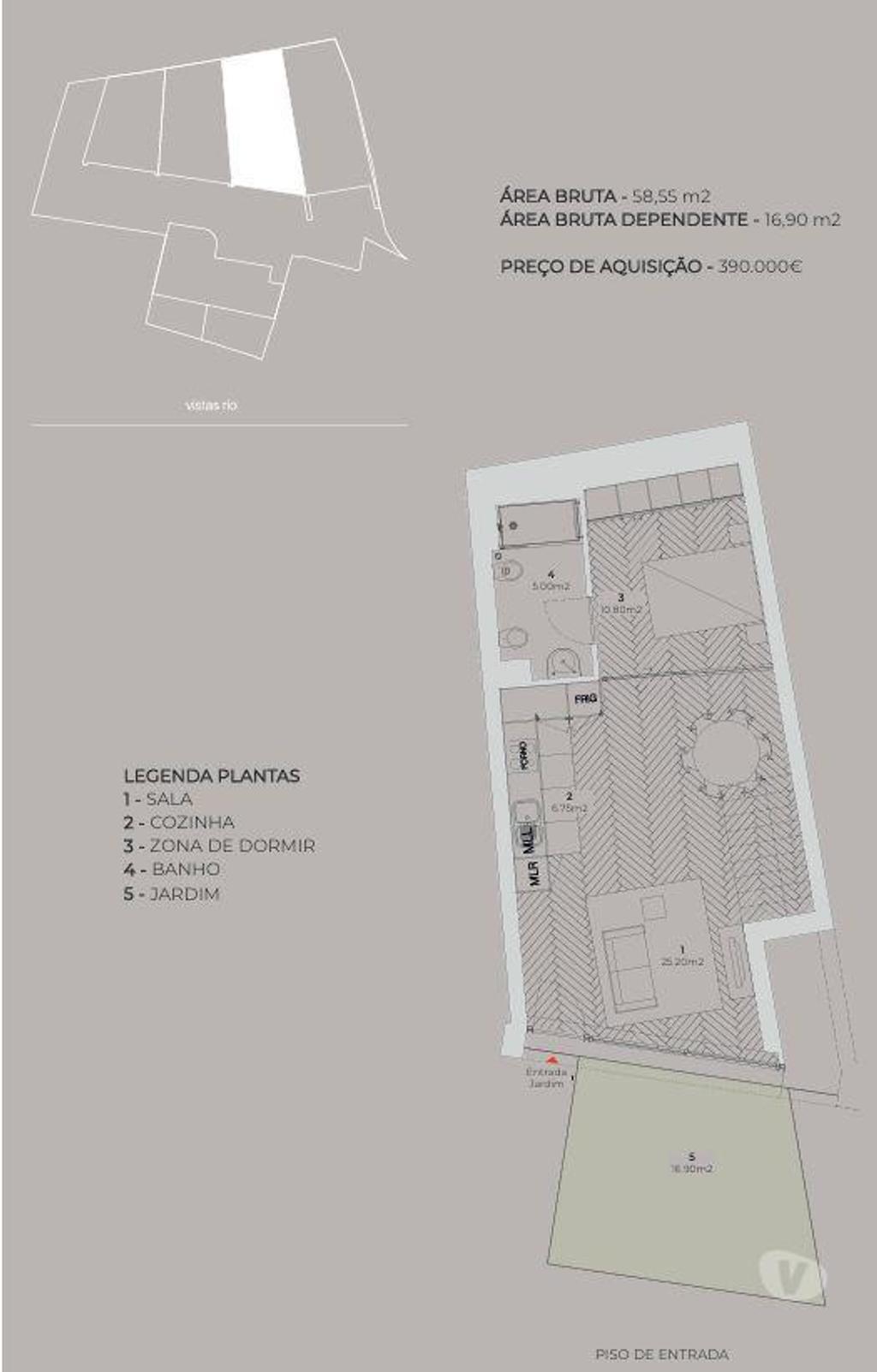 Apartamentos a venda Porto - Fotos para Fabuloso T1+1 duplex com varanda e vista desafogada sobre a Foz