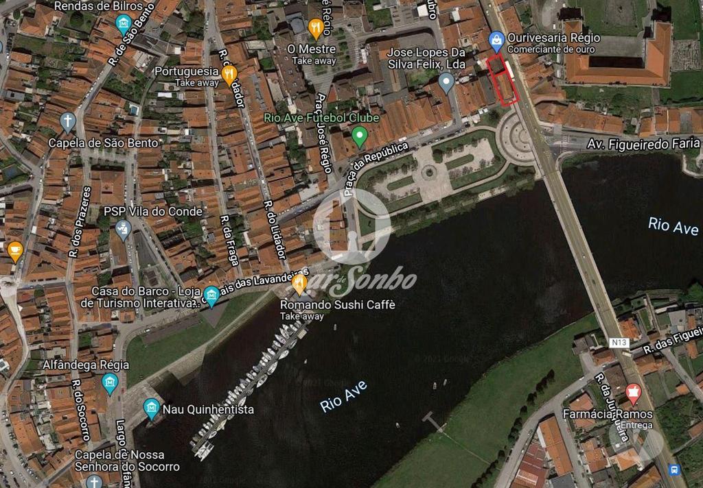 Apartamentos a venda Vila do Conde - Fotos para Vila-do-conde-Prédio com 1.239m2 frente ao Rio Ave (240-M-23003)